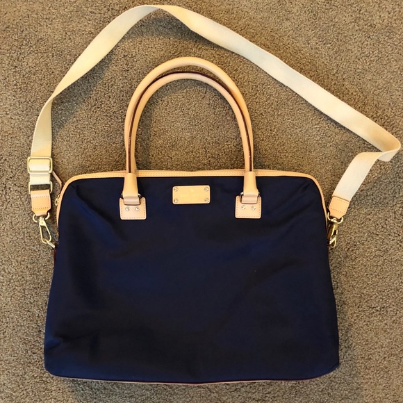 kate spade Handbags - Navy nylon computer bag. EUC. Kate Spade.